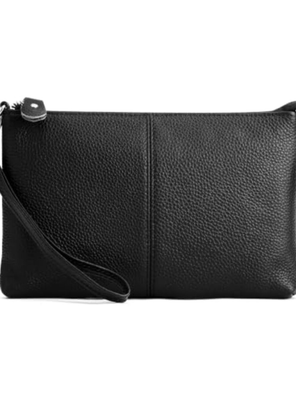 Genuine Leather Wristlet Clutch Crossbody RFID Phone Wallet Card Slots